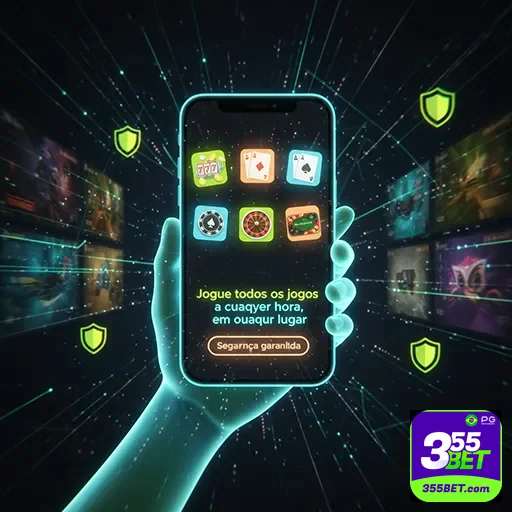 Tela de acesso móvel ao casino online 355bet seguro