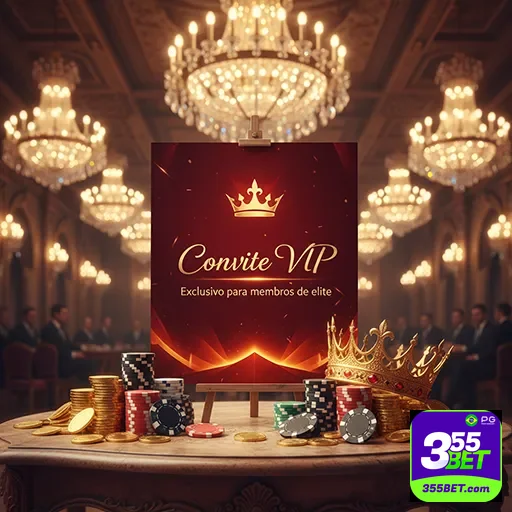 Imagem promocional da 355bet destacando o programa VIP em destaque no site 355bet